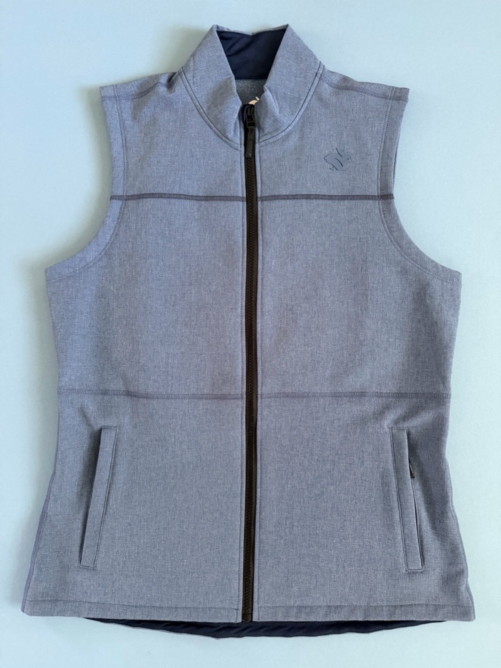 Rabbit Zip & Zoom 2.0 Full Zip Sleeveless Running Blue Outdoor Vest
